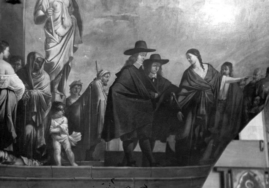 Il rettore Francesco Grimani e il popolo di Vicenza sciolgono il voto alla Vergine - Basilica di Monte Berico